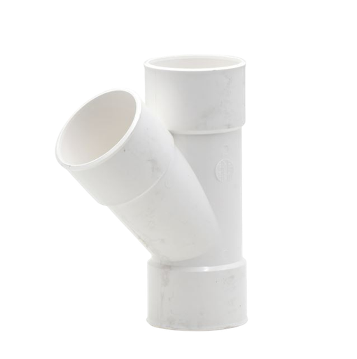 [101188] Ramal ( Y ) PVC (VNLT) BCO 110mm 45 - HH - Nicoll