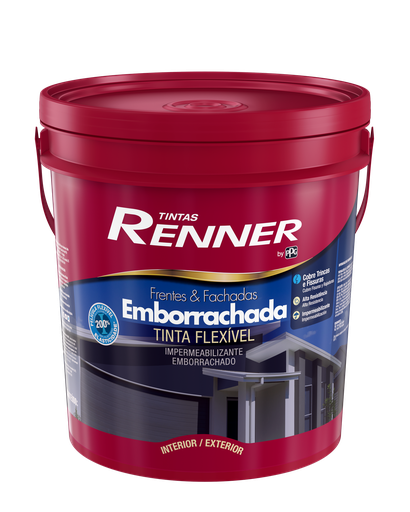 [101125] Pintura Membrana Liquida Emborrachada Blanco Mate 18 L Renner