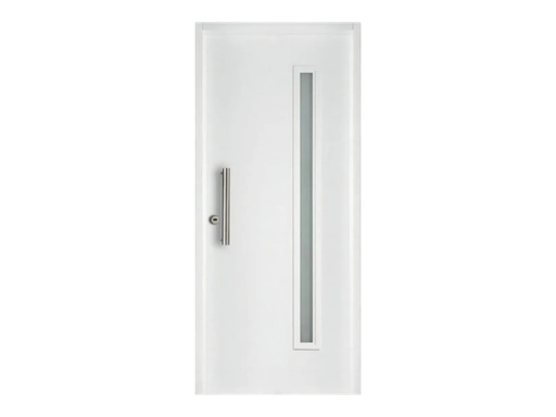 [101112] Puerta Exterior Oblak Mitad Vidrio Blanca 80cm x 2m - Derech