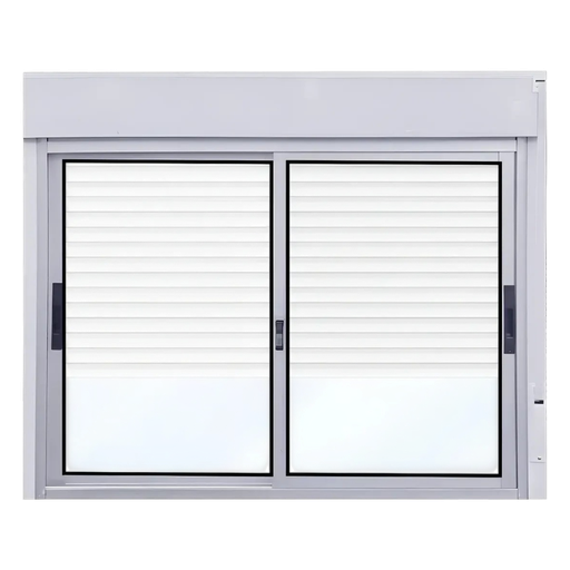 [101031] Aluminio Ventana Serie 25 - 180cm x 200cm + Monoblock PVC