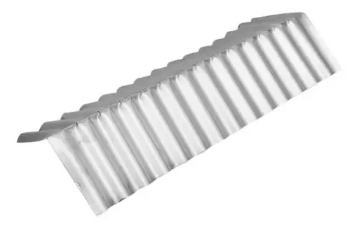 [101024] Cumbrera Chapa Teja Cal 26 - 50cm x 1m Aluminizada