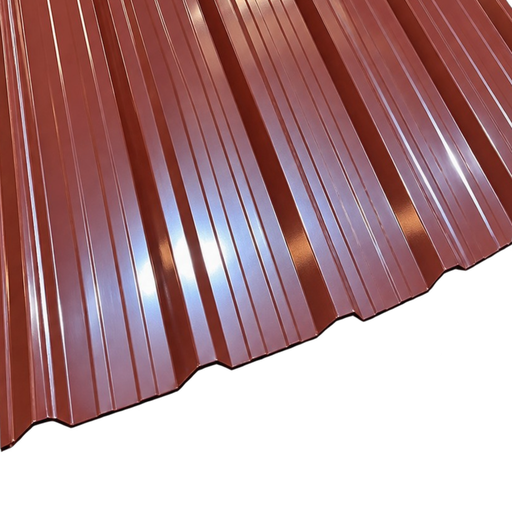 [101023] Chapa Trapezoidal Prepintada Terracota - Cal 26 Util 1m