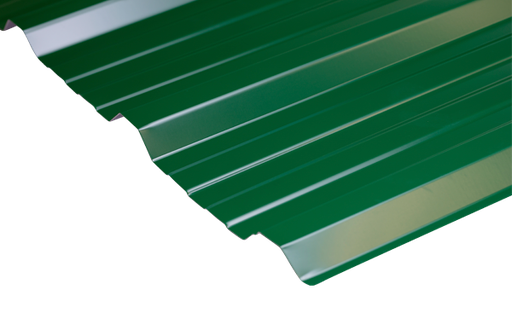 [101022] Chapa Trapezoidal Prepintada Verde - Cal 26 Util 1m
