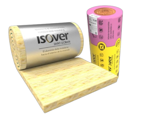 [100976] Lana ISOVER 50mm Con Aluminio - 1,2m x 18m - 21,6 m2
