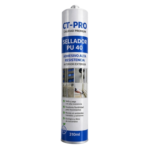 [100942] Sellador PU 40 Flexible Interior Exterior CT-PRO 310ml