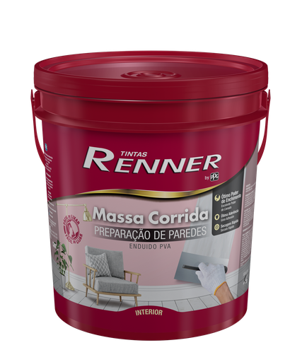 [100733] Enduido Interior Extravinil Lavable - Balde 25 kg Renner-