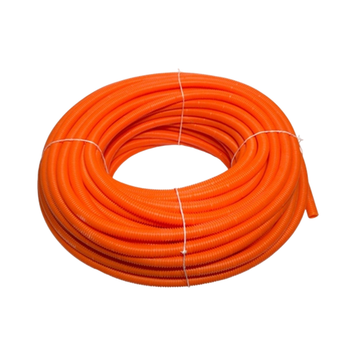 [100718] Caño Corrugado 205/25 mm Naranja x 50 mts