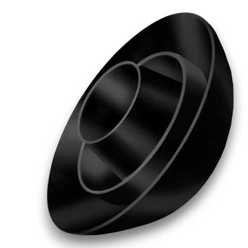 [100327] Arandela Curva PVC Negra 5/16 - 8mm