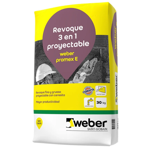 [100319] Revoque Proyectable Weber Promex E 3 en 1 - 30 kg