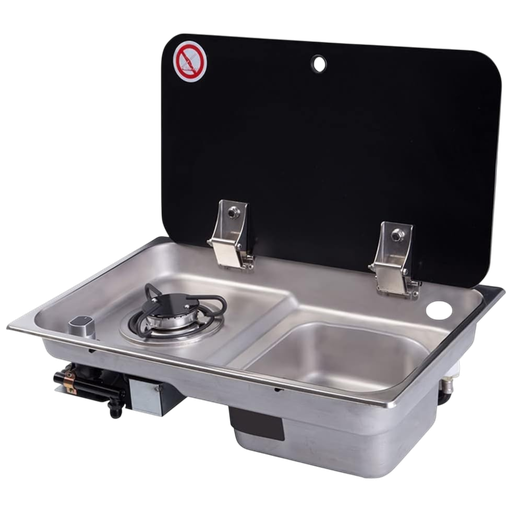 [100828] RV Anafe Super Gas 1 Hornalla + Pileta Inoxidable GR-903