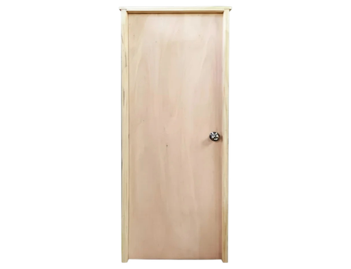[100246] Puerta Interior Madera - 80cm x 2.05m Marco 10cm Izquierda