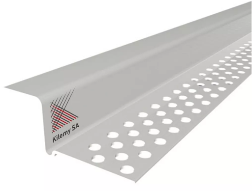 [100169] Perfil Z PVC Perimetral para Placa Yeso 12.5mm x 3.05m