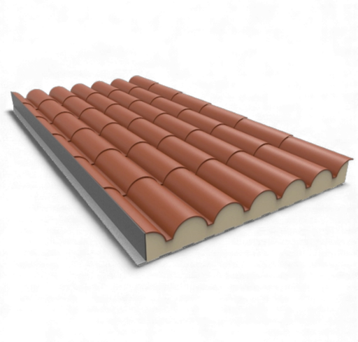 [100153] Euro Panel Teja Colonial Poliuretano Cieloraso Madera 1m