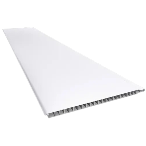 [102597] PVC Cielo Raso Blanco Liso (Junta Seca) - Plasbil 7mm x 20cm x 6m