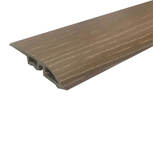 [102649] Junta Reducción PVC Símil Madera Tipo T x 2.4m - YM 6189-1