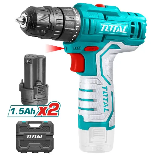 [102815] Atornillador inalambrico de Litio 12V 1,5Ah 2 baterías