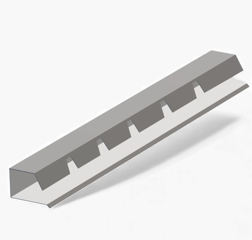 [102834] Lateral Gotero Superior IsoRoof 80mm x 3m PIR