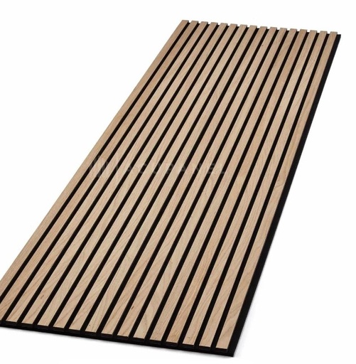 [102872] Revestimiento Acústico MDF 2,4m x 52 cm x 5mm Marrón Claro