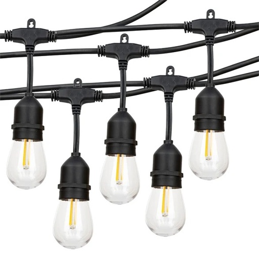 [102954] Guia Luces LED Guirnalda Exterior 12 E27 1,2W 2700K 8mtrs. IP65 IXEC (IX4045) 