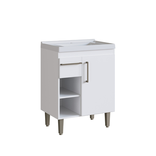 [103353] Juego de Baño con bacha blanco prisma