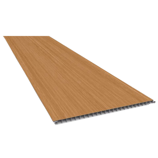 [103432] PVC Cielo Raso Madera Nobre Angelim - Plasbil 10mm x 25cm x 6m - REVID Junta Seca