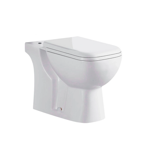 [103454] Inodoro Con Tapa Para Mochila Blanco Brillo De Porcelana Sanitaria +Tapa Malawi