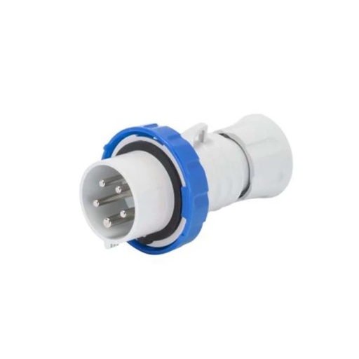 [103498] Ficha Macho 3P+Tierra (P/Schuko Industrial) Azul IP67 16A 9HS 220V GW60027H GEWISS 