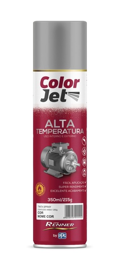 [103526] Spray Color Jet Alta Temperatura Mate Negro 350ml