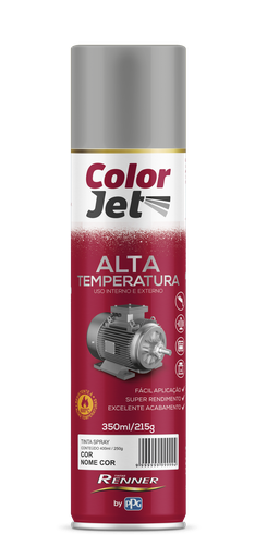 [103526] Spray Color Jet Alta Temperatura Negro Mate 350 ml