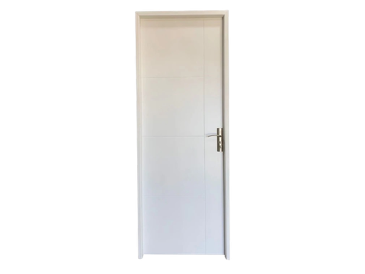 [103648] Kit Puerta MDF Blanco Puro Linea Horizontal (Izquierda) 
