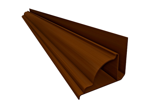 [103915] PVC Perimetral Media Caña Marrón x 6m - Plasbil - Premium 