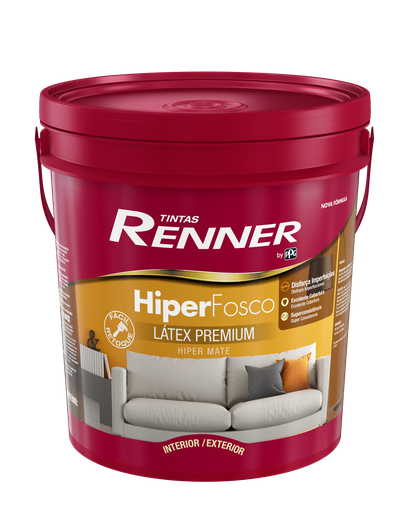 [104008] Pintura Extravinil Blanca Hiper Latex Premium 3.6 L - Renner RE8801.09