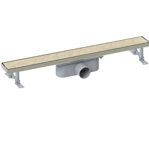 [104043] Desagüe Lineal Para Insertar Baldosa De 80Cm Salida Horiz. 50mm Inoxidable