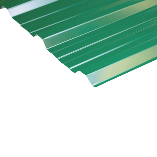 [104045] Chapa Trapezoidal Prepintada Verde - Cal 26 Util 1m AGP