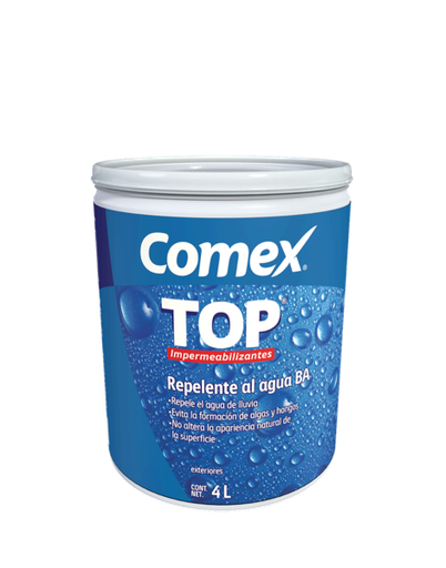 [104081] Pintura Repelente al Agua Transparente TOP® Comex 4L