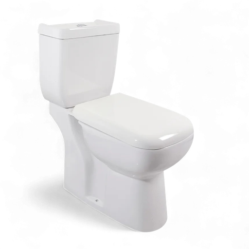 [104094] Inodoro Con Tapa Para Mochila Blanco Brillo Salida Horizontal + Tapa Malawi  HG-XFH041P-INOD-H