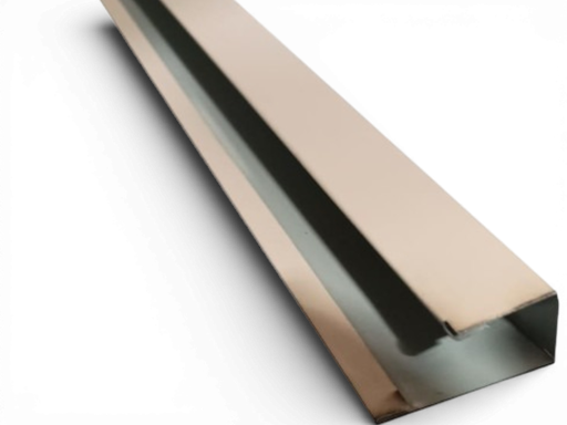 [104251] Perfil de aluminio "U" 04 - Castaño - 3.00m