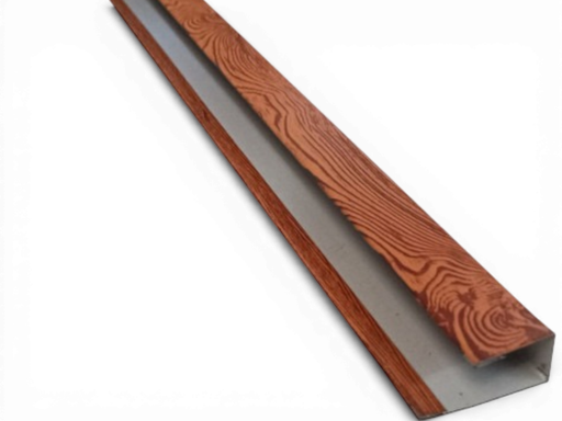 [104254] Perfil de aluminio "U" 04 - Castaño - 3.00m