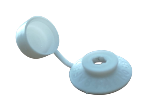 [104420] Tapa Plástica PVC para Tornillo Autoperforante – Blanco 8 mm
