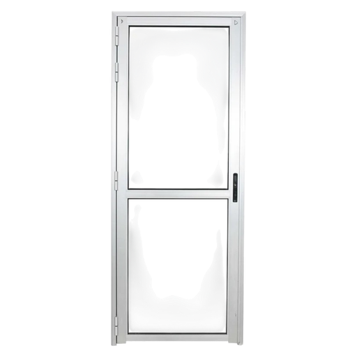 [104465] Puerta Todo Vidrio Serie S30 Blanco v5mm con Divisor 75 x 210 - Vista Interior Derecha