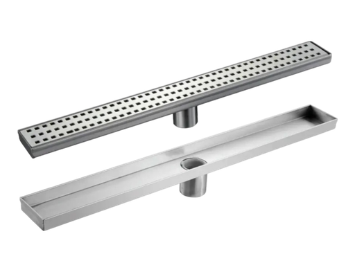 [104493] Desagüe Ducha Rectangular 80 x 7cm Acero Inoxidable 