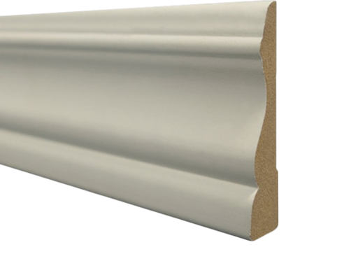 [104496] Zócalo Moldura MDF 15 x 70mm x 2.4m Blanco 8882