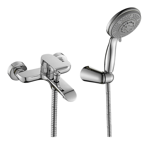 [104575] Griferia De Ducha Externa Monocomando Cromo Aqualia Alassio AQ541281W-CR 