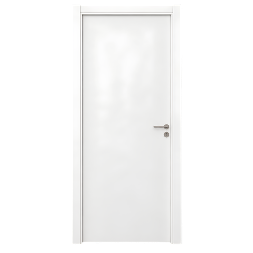 [104610] Puerta Interior Lisa Blanco 75 x 2.03m Linea Brasil Armada Izquierda