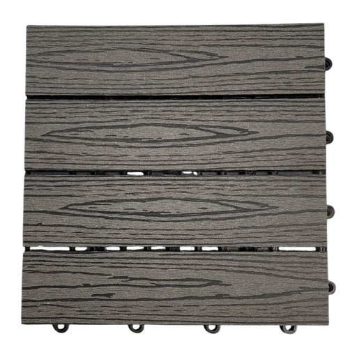 [104669] Deck Simil Madera Para Exterior en WPC Silver Grey 