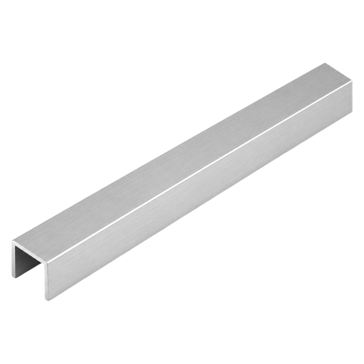 [104743] Perfil U de Aluminio Plateado para Placas Símil Mármol 2,40 m