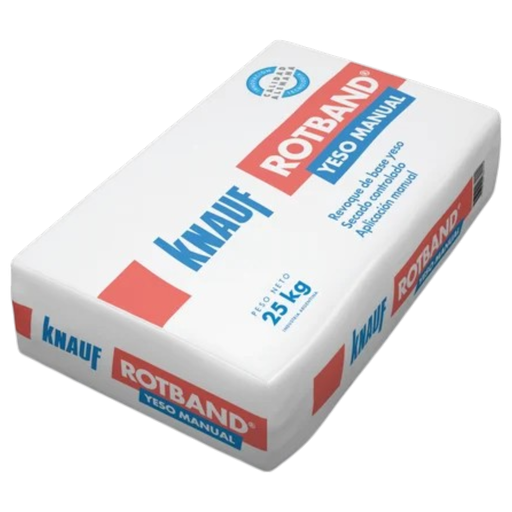 [104794] Yeso Revoque Pared Tradicional Manual Rotband Knauf 25 kg