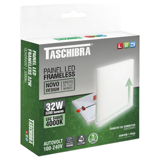 [104825] Plafón LED Cuadrado 17W 4000K Luz Neutra